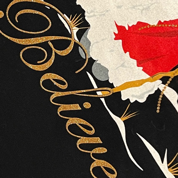 SOLD!!! XL 16/18 Santa Claus Sparkles BELIEVE Toy Sack Christmas Tree - Picture 9 of 14